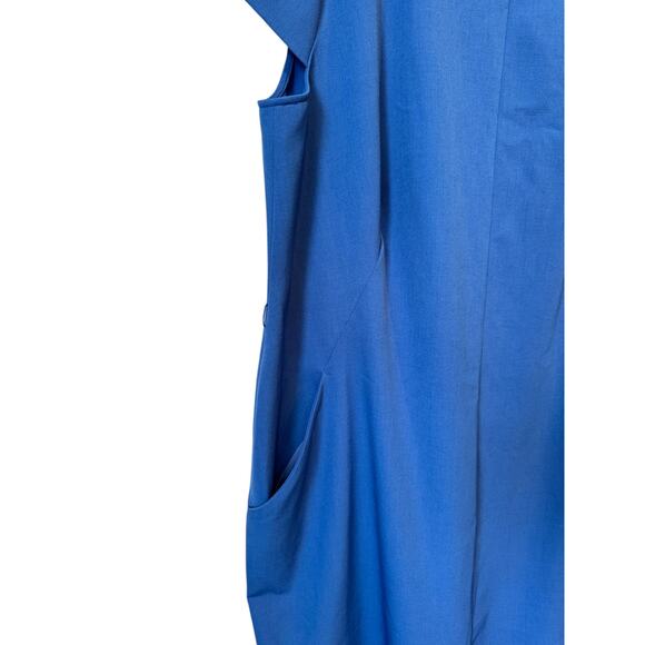 MM LAFLEUR The Nisa Dress Size 3X EUC $195 MSRP Career Office Sheath Blue - Picture 4 of 12